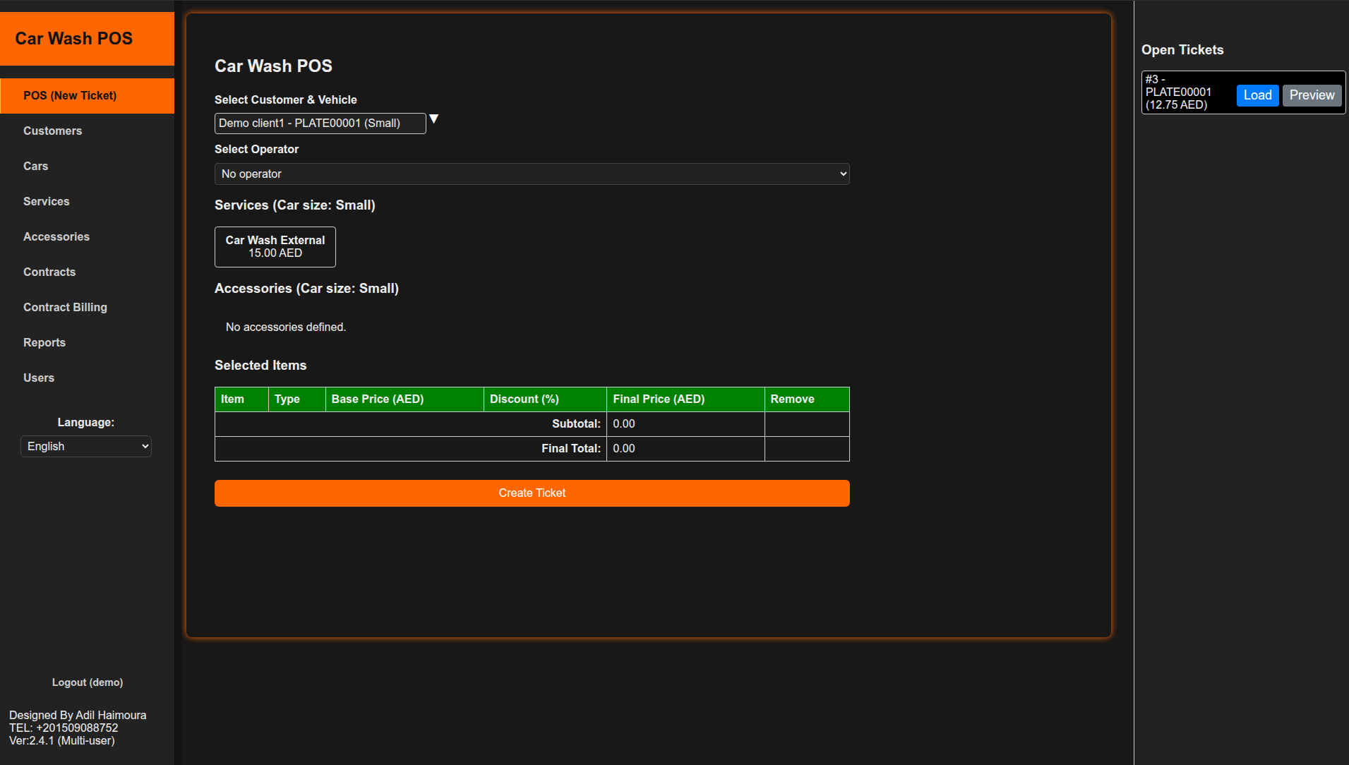 Car Wash POS & Management System